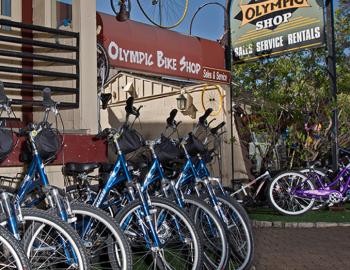 bikes waiting to be rented