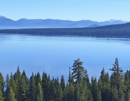 View of North Lake Tahoe Mountains 